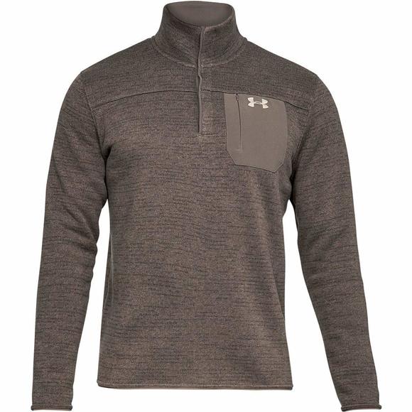 Under Armour Men's UA Specialist Henley 2.0 Long Sleeve MD Brown - Picture 1 of 1
